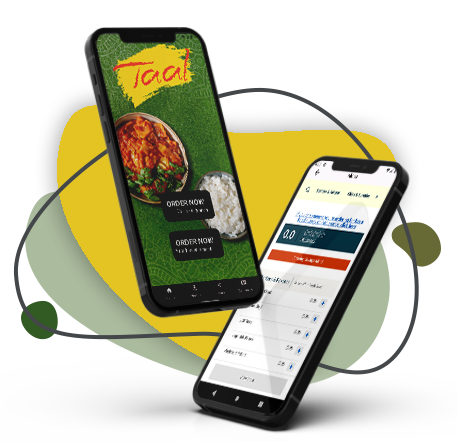 taal restaurant Indian restaurant app mockup